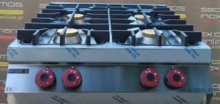 Εστία Αερίου Με 4 Καυστήρες Επιτραπέζια 80x90x24Cm Σειρά 90 TOP DESCO - Καινούργια.
