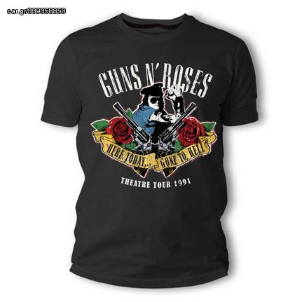 Guns N' Roses Μπλουζάκι T-shirt σε Μαύρο χρώμα TS70026