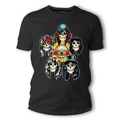 Guns N' Roses Μπλουζάκι T-shirt σε Μαύρο χρώμα TS70038