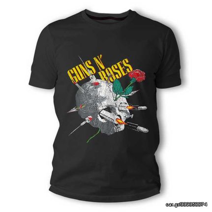 Guns N' Roses Μπλουζάκι T-shirt σε Μαύρο χρώμα TS70046