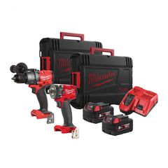M18 FUEL FPP2B3-502X Powerpack Σετ Κρουστικό Δραπανοκατσάβιδο & Μπουλονόκλειδο Μπαταρίας 18V (2x5.0Ah) - 18V - 20V - MILWAUKEE (#4933492521)