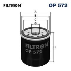 Φίλτρο λαδιού FILTRON OP 572