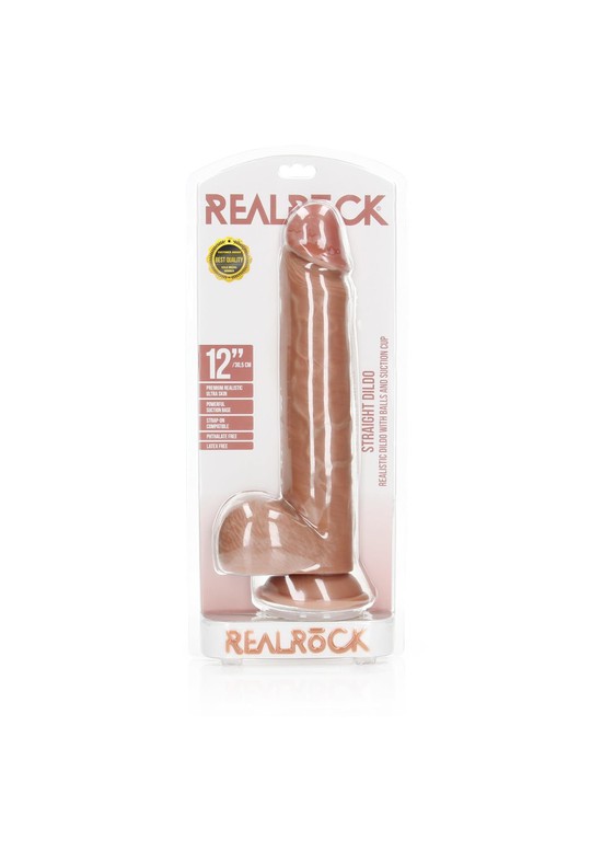Straight tan 12"
