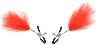 Guilty Toys Red Down Nipple Clips-thumb-1