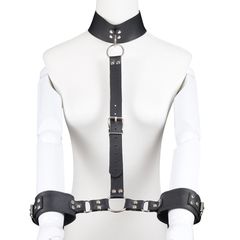 Guilty Toys Black Adjustable Handcuff and Neck Retention System
