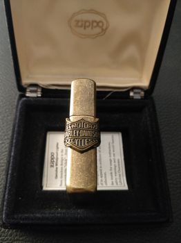 ZIPPO HARLEY DAVIDSON  BARRETT SMYTHE ANTIQUE BRASS 1996 ΣΥΛΛΕΚΤΙΚΌΣ ΑΝΑΠΤΗΡΑΣ 