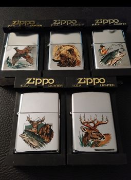 ZIPPO ΣΕΤ ΤΩΝ 5 ΑΠΟ ΤΗΝ ΣΥΛΛΟΓΗ OUTDOORS COLLECTION 1997-2001 ΣΥΛΛΕΚΤΙΚΌΙ ΑΝΑΠΤΗΡΕΣ