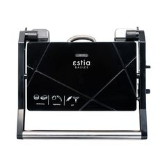 Estia 06-10034 BlackPlus Τοστιέρα Γκριλιέρα 1000W, Μαύρη