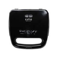 Estia 06-10027 BlackPlus Τοστιέρα για 2 Τοστ 750W, Μαύρη