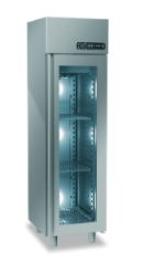 Ψυγείο Θάλαμος με 1 Πόρτα τζαμί Συντήρηση Με Μηχανή Βεβιασμένης Κυκλοφορίας Με Βεντιλατέρ . GINOX Διαστάσεις: 57 x 70 x 203,5