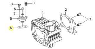Φλάντζα Τεντωτήρα Καδένας Sym Magic Sr.125i 2016-2016 14523-M9Q-002