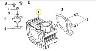 Κύλινδρος Sym VF.125 12100-U3A-000-FG