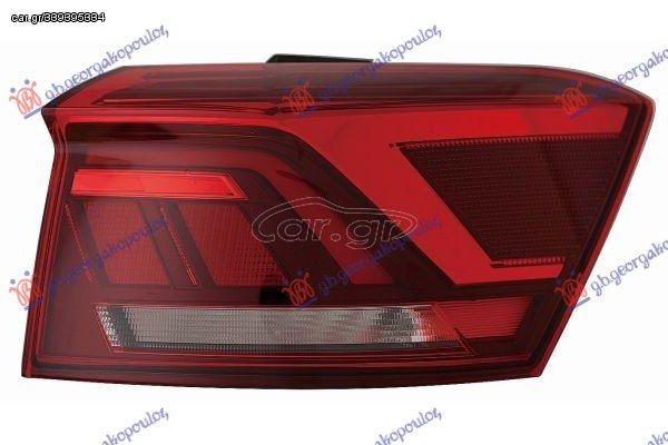 Φανάρι Πίσω Έξω LED Μαύρος (E) / VW T-ROC 17-22 / 2GA945096A - Δεξί - 1 Τεμ