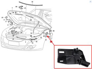 Βάση Φτερού Για VW Jetta A5 2005-2010 / Μαύρο CS9467/7