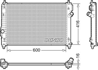 Carro Ψυγείο 1.6 Βενζίνη Μηχανικό (600x415x16) κατάλληλο για DAEWOO KALOS-AVEO Sedan-L/B 2002-2005 (KLAS) / 96817887 - 1 Τεμ