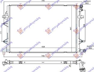 Ψυγείο ΒΟΗΘΗΤΙΚΟ 1.4TSi Βενζίνη (630x440x26) / VW JETTA 14- / 5K0121251S - 1 Τεμ