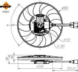 Carro Βεντιλατέρ A/C (Μοτέρ+Φτερωτή) 3.0 TFSI Βενζίνη - 3.0 TDI Πετρέλαιο κατάλληλο για AUDI A5 2011-2016 (8T3/8F7/8TA) / 4H0959455AE - 1 Τεμ
