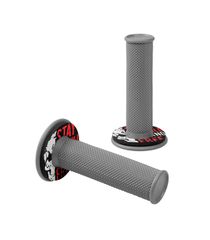 ΧΕΡΟΥΛΙΑ MOTO DONUT OFF-ROAD ΓΚΡΙ/ΚΟΚΚΙΝΑ 22MM+25MM 12CM 2ΤΕΜ