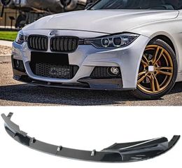 JOM Μπροστινό Spoiler Για Bmw 3 F30/F31 11-19 M-Packet Γυαλιστερό Μαύρο M-Performance Look 2 Τεμάχια