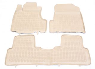 Sahler Πατάκια Σκαφάκια 3D Από Λάστιχο για BMW X5 E53 2000-2006 - τύπου σκαφάκι - μπεζ 3 Τεμάχια