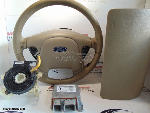 Αερόσακος  Set  FORD MAVERICK (2000-2008)     Οδηγού 2μπρίζες,συνοδηγού,ταινία,εγκέφαλος airbag