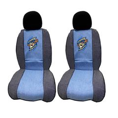 Deluxeboss Πλατοκαθίσματα Αυτοκινήτου Πετσετέ Taz Μπλε-Γαλάζιο - 2 Τεμάχια