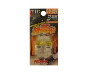 LED Λάμπα KOSO HCT10Y41 3πλες 12V/T10 Γυάλινες Πορτοκαλί