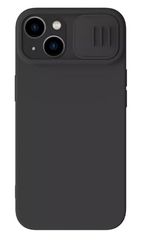 NILLKIN θήκη CamShield Silky Silicone για iPhone 15 Plus, μαύρη