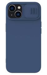 NILLKIN θήκη CamShield Silky Silicone για iPhone 15 Plus, μπλε