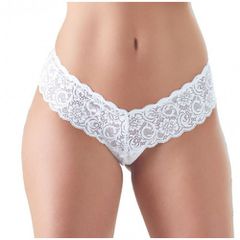 White Lace String with Pearls-thumb-1