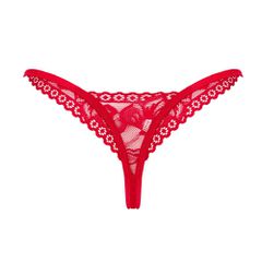 Obsessive Lacelove lacy thong Red-thumb-2