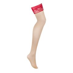 Obsessive Lacelove stockings Red-thumb-1