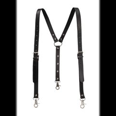 Ouch Split Leather Suspenders for Men-thumb-1