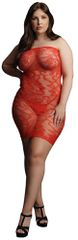 LE DÉSIR Star Rhinestone Dress - Plus Size Red