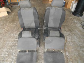 ΚΑΘΙΣΜΑΤΑ/ΣΑΛΟΝΙ NISSAN NAVARA D40  2005-2012  ΜΙΑΜΙΣΗ ΚΑΜΠΙΝΑ-thumb-2