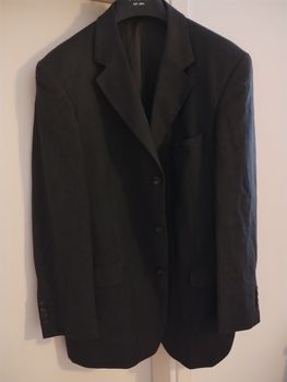 Σακάκι Ανδρικό BiZZARO, No 54, Γκρι Σκούρο, 100% Wool, Μασχάλη από Μασχάλη 73 cm, φοριέται και με τζιν, Άριστη Κατάσταση, τιμή Ευκαιρίας.