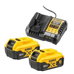 Σετ 2 Μπαταρίες 18V με Φορτιστή Dewalt DCB1104P2