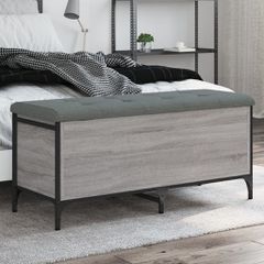 Παγκάκι Αποθήκευσης Γκρι Sonoma 102x42x45 εκ Επεξεργασμένο Ξύλο 835150
