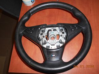 ΤΙΜΟΝΙ BMW E60 Ε61 Ε63 / Μ / ΔΕΡΜΑ  ''BMW Βαμβακας''-thumb-1