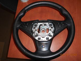 ΤΙΜΟΝΙ BMW E60 Ε61 Ε63 / Μ / ΔΕΡΜΑ  ''BMW Βαμβακας''-thumb-4