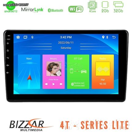 Bizzar 4T Series Peugeot Partner / Citroën Berlingo 2008-2018 4Core Android12 2+32GB Navigation Multimedia Tablet 9"