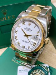 Rolex Datejust Replica 36mm Two-Tone Smooth  