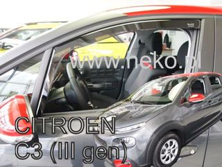 Ανεμοθραύστες Citroen C3 III (2016-2024) 5 πορτο - 2 τμχ. εμπρός, Heko-thumb-1