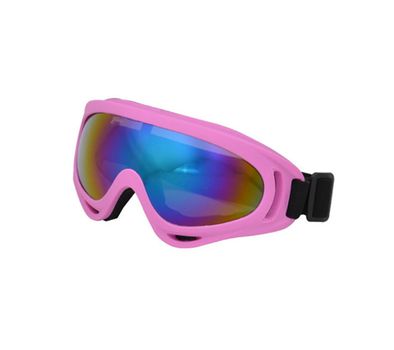 Μάσκα Σκι & Snowboard Ενηλίκων με Φακό Καθρέπτη One Size Ροζ