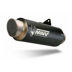 ΤΕΛΙΚΟ ΕΞΑΤΜΙΣΗΣ MIVV GP PRO BLACK STEEL MUFFLER STAINLESS STEEL END CAP SUZUKI GSX250R