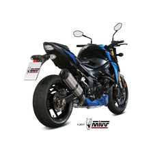 ΤΕΛΙΚΟ ΕΞΑΤΜΙΣΗΣ MIVV SUONO STAINLESS STEEL MUFFLER CARBON END CAP SUZUKI GSX-S750