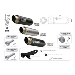 ΤΕΛΙΚΟ ΕΞΑΤΜΙΣΗΣ MIVV GP PRO UNIVERSAL  ΔΕΞΙ TITANIUM