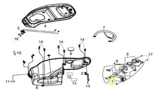 Ηλεκτρικός Μηχανισμός Σέλλας Sym Joyride.200 2003-2007 35870-HLA-000