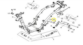 Αποστάτης Βάσης Κινητήρα Sym Euro Mx.150 90121-M9Q-000