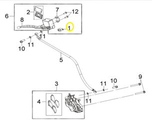 Βαλβίδα Στόπ Μπροστινού Φρένου Sym Jet-x 125 Lc Abs E5 35340-D26-000